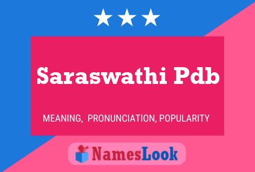 Saraswathi Pdb Name Poster