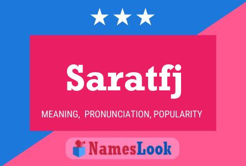 Saratfj Name Poster