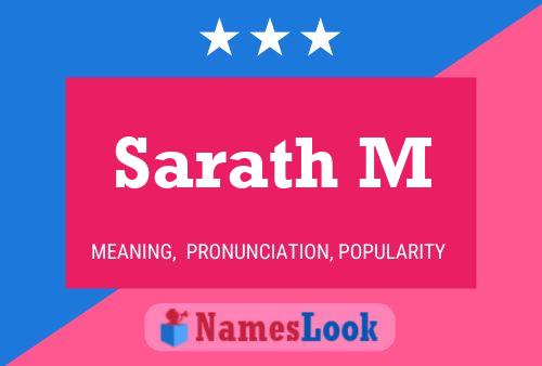 Sarath M Name Poster