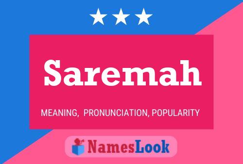 Saremah Name Poster