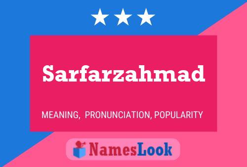 Sarfarzahmad Name Poster