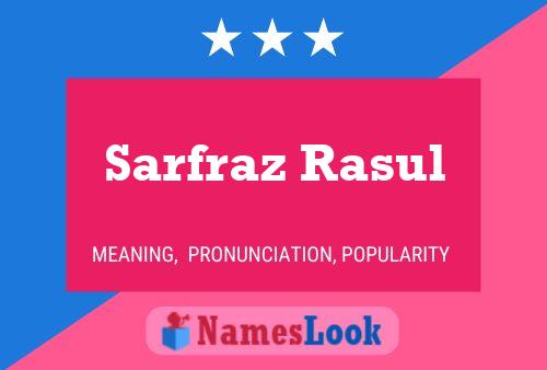 Sarfraz Rasul Name Poster