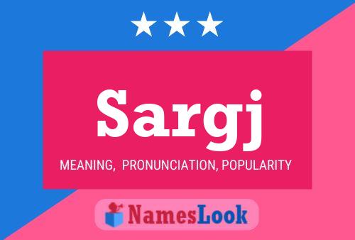 Sargj Name Poster