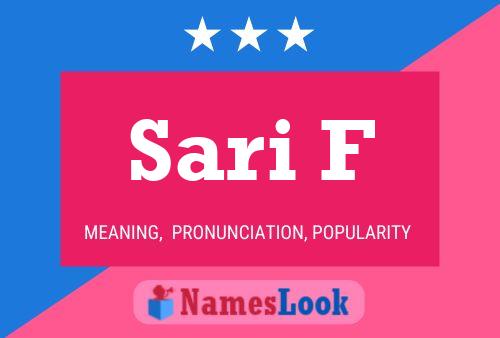 Sari F Name Poster