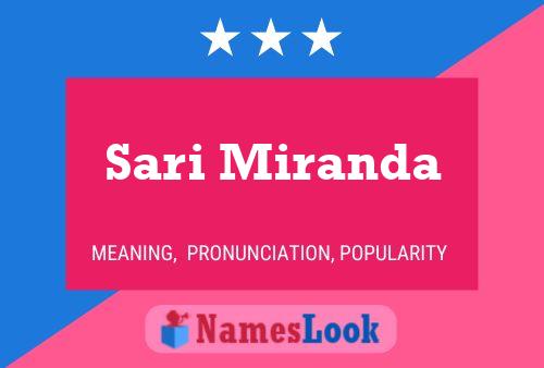 Sari Miranda Name Poster