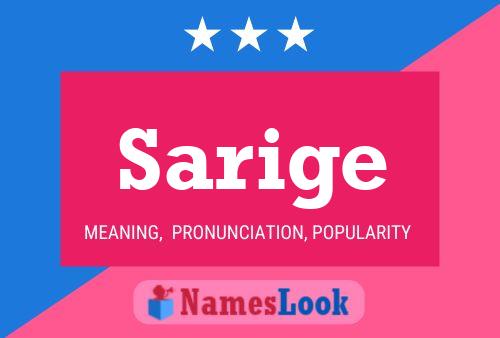 Sarige Name Poster