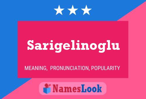 Sarigelinoglu Name Poster