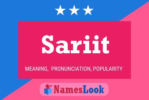 Sariit Name Poster