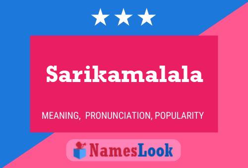 Sarikamalala Name Poster