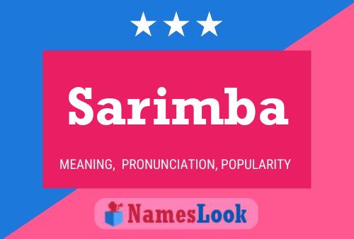 Sarimba Name Poster