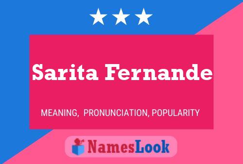 Sarita Fernande Name Poster