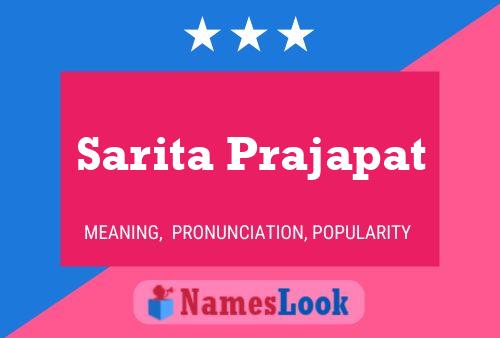 Sarita Prajapat Name Poster