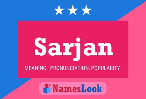 Sarjan Name Poster