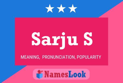 Sarju S Name Poster