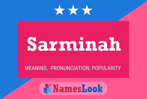 Sarminah Name Poster