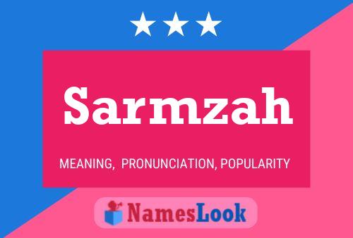 Sarmzah Name Poster