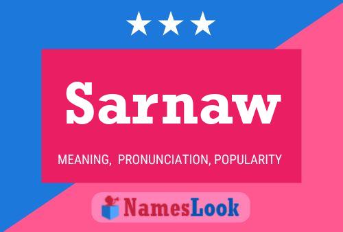 Sarnaw Name Poster