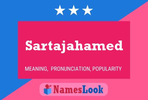 Sartajahamed Name Poster