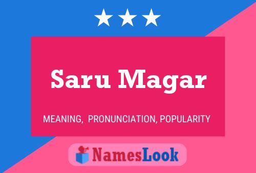 Saru Magar Name Poster