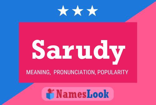 Sarudy Name Poster