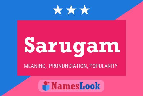 Sarugam Name Poster