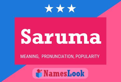 Saruma Name Poster