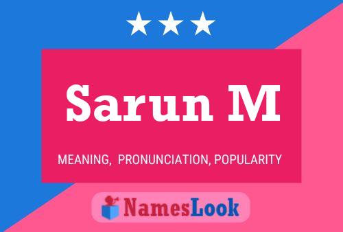 Sarun M Name Poster