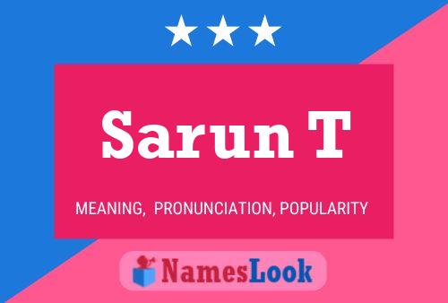 Sarun T Name Poster