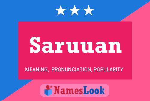 Saruuan Name Poster