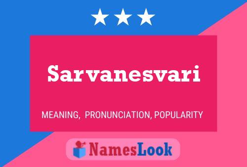 Sarvanesvari Name Poster