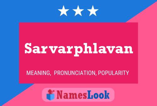 Sarvarphlavan Name Poster