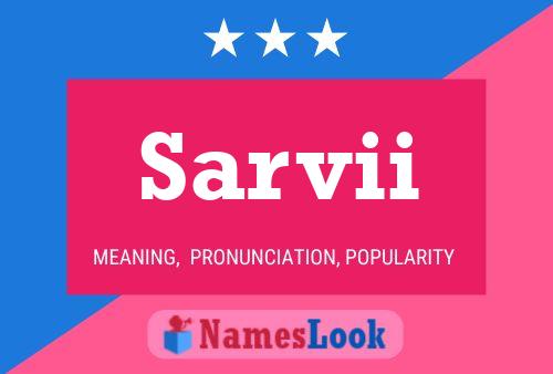 Sarvii Name Poster