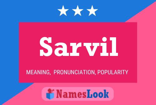 Sarvil Name Poster