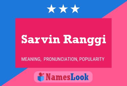 Sarvin Ranggi Name Poster