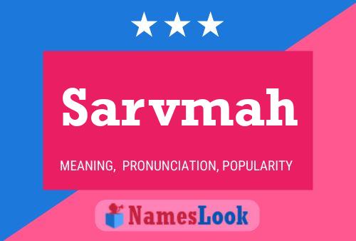 Sarvmah Name Poster