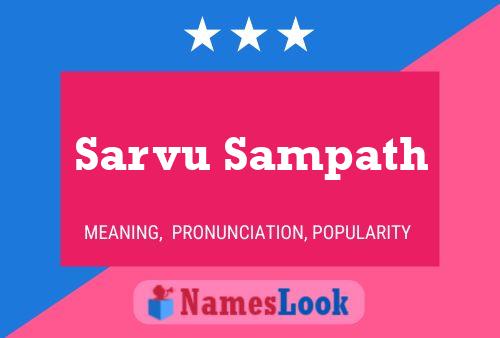 Sarvu Sampath Name Poster