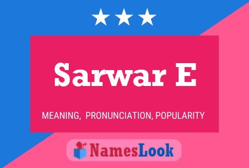 Sarwar E Name Poster