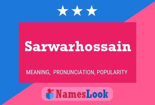 Sarwarhossain Name Poster