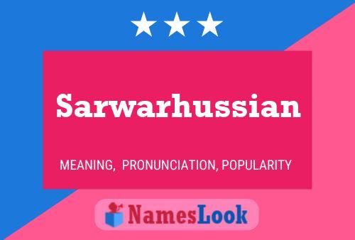 Sarwarhussian Name Poster