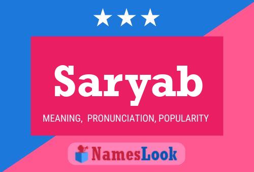 Saryab Name Poster