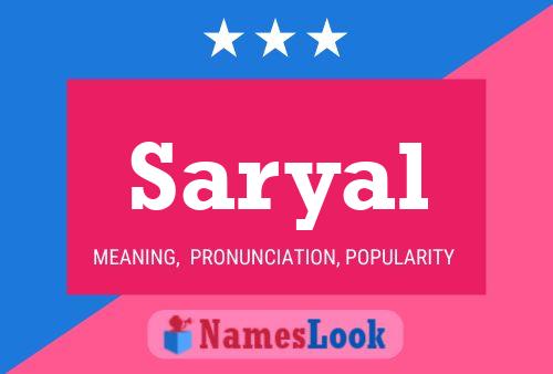 Saryal Name Poster