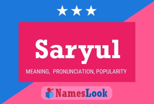 Saryul Name Poster