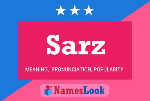 Sarz Name Poster