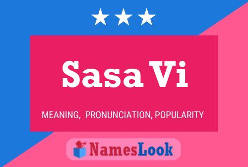 Sasa Vi Name Poster