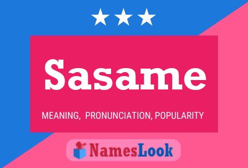 Sasame Name Poster