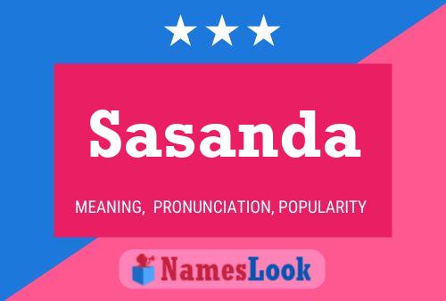 Sasanda Name Poster