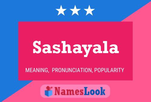 Sashayala Name Poster