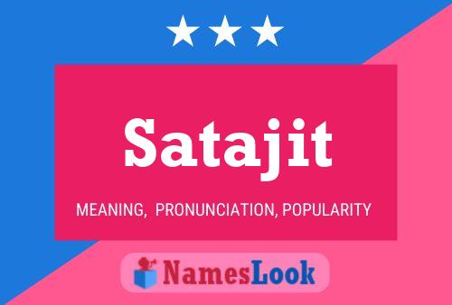 Satajit Name Poster