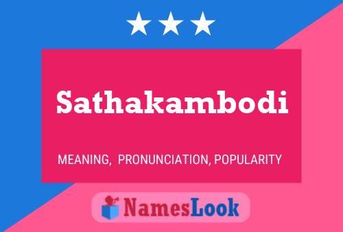 Sathakambodi Name Poster