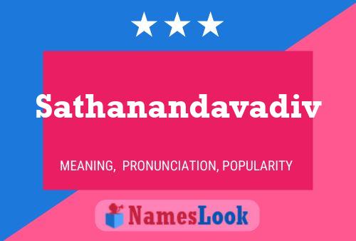 Sathanandavadiv Name Poster